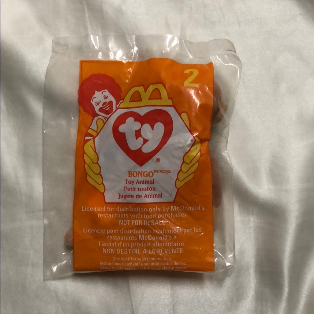 McDonalds #2 TY Teenie Beanie Babies “Bongo”